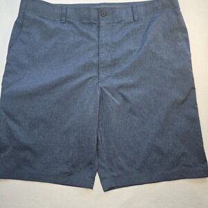 Jack Nicklaus Performance Golf Shorts Mens 38 Blue Heather Stretch Breathable